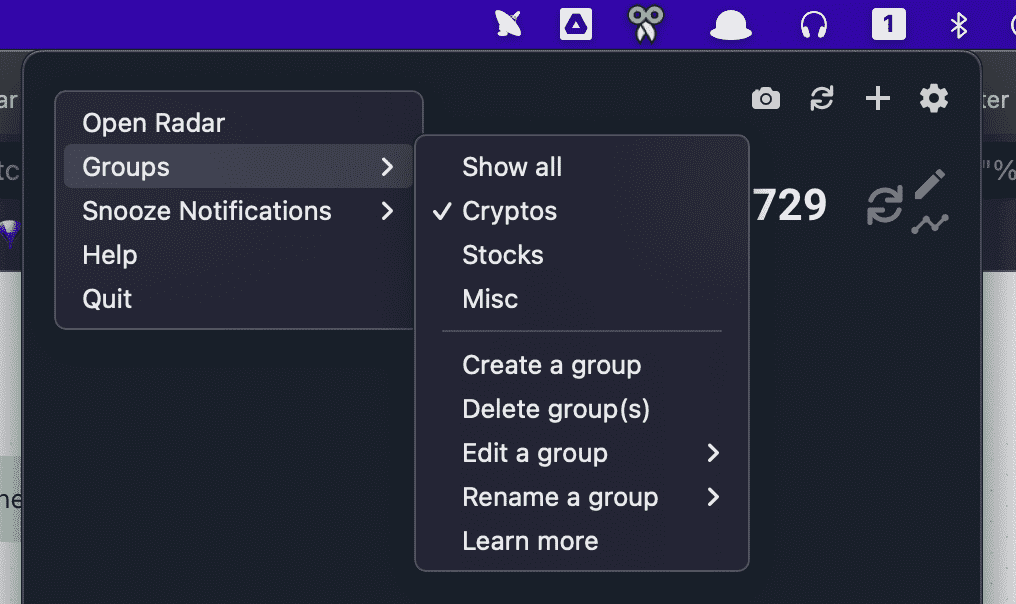 radar groups