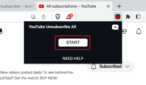 youtube unsubscribe all chrome extension